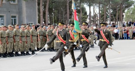 Состоялась церемония принятия военной присяги молодыми солдатами
