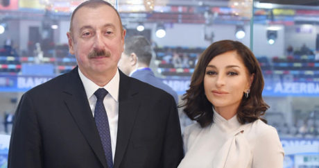 Ильхам Алиев и Первая леди на открытии 37-го XV по художественной гимнастике
