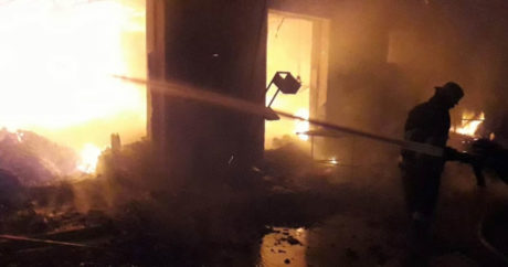 В Кюрдамире потушили пожар на базаре — ОБНОВЛЕНО