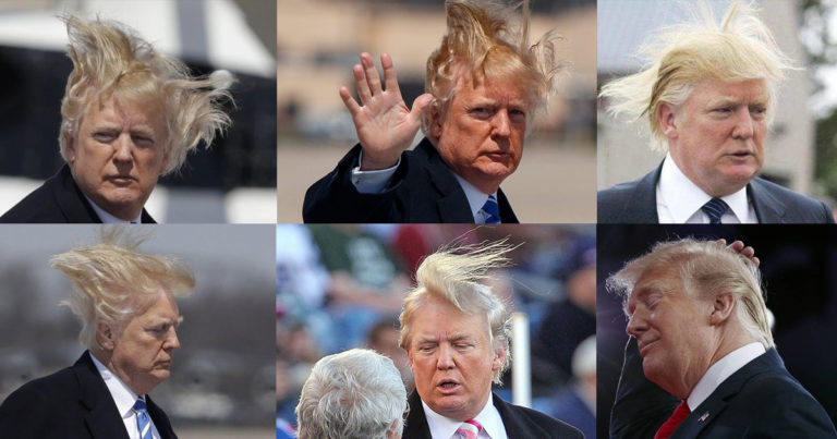 Трамп оценил свои волосы