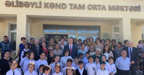В Азербайджане состоялось открытие нового здания грузиноязычной школы