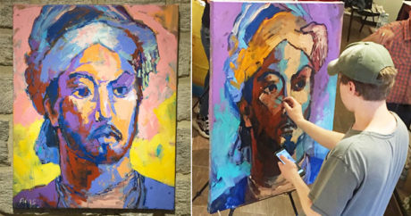 Шведский художник посвятил свою картину азербайджанскому поэту – ФОТО
