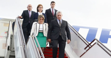 Президент Кубы прибыл в Азербайджан