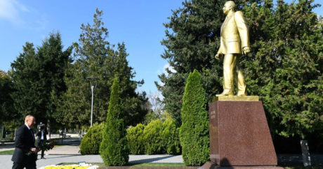 Президент Ильхам Алиев прибыл в Габалинский район