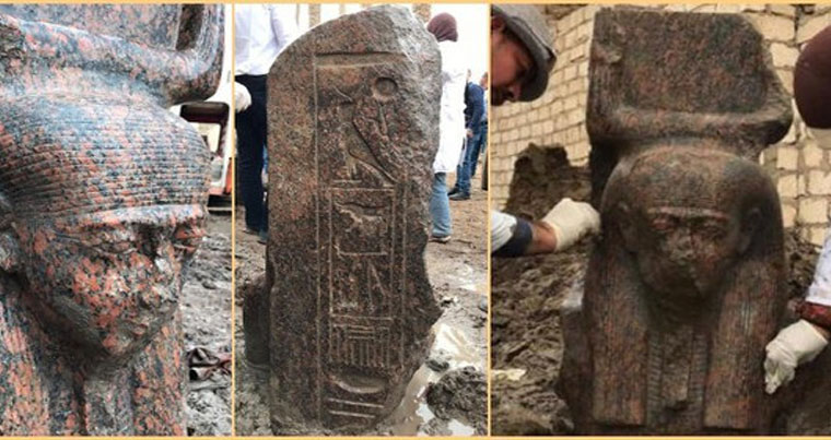 В Египте обнаружена необычная статуя фараона Рамзеса II