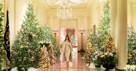 Меланья Трамп показала рождественский интерьер Белого дома