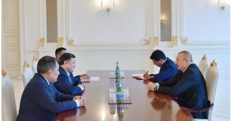 Ильхам Алиев принял председателя парламента Кыргызстана