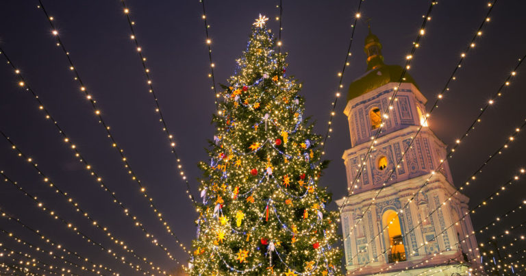 Киевская ёлка названа одной из лучших в Европе