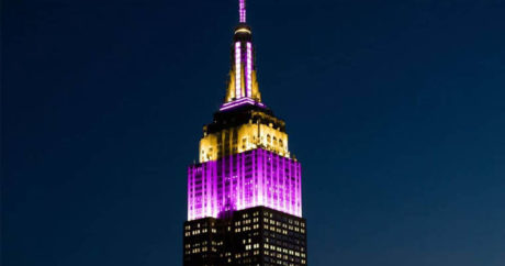 Empire State Building подсвечен в честь Коби Брайанта