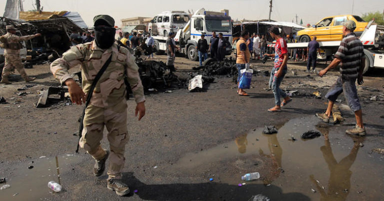 Рядом с посольством США в Багдаде упала ракета