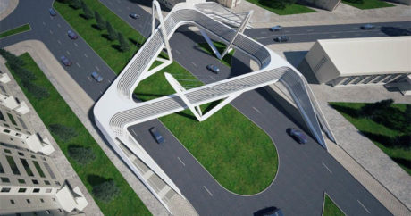 В Баку строится подвесной пешеходный мост