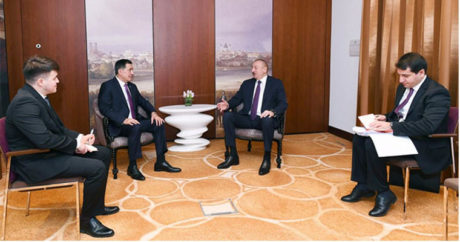 Президент Ильхам Алиев встретился в Мюнхене с генсеком ШОС — ФОТО