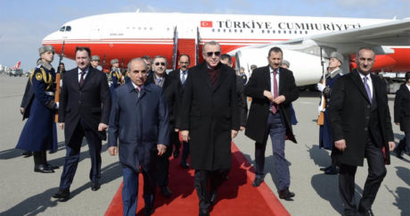 Реджеп Тайип Эрдоган прибыл с визитом в Азербайджан — ФОТО