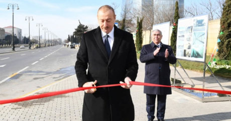 Президент принял участие в открытии подземного перехода в Баку — ФОТО