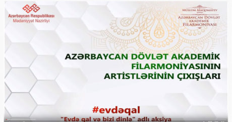 Артисты филармонии присоединились к акции #EvdəQal