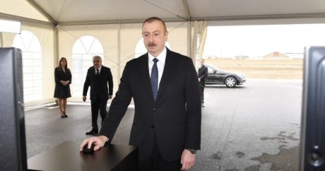 Ильхам Алиев принял участие в открытии магистрального газопровода — ФОТО