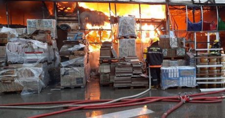 Во время первого пожара в EuroHome ущерб составил свыше 17 млн манатов