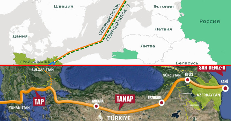 Проекты TANAP -TAP и «Северные потоки»: кому достанется газовый рынок Европы?