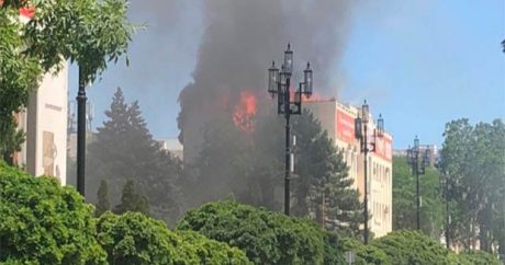 Здание «Ростелекома» загорелось в Махачкале