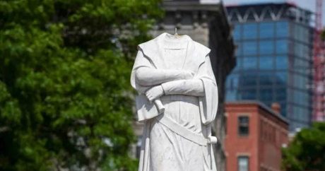 В Нью-Джерси снесли памятник Колумбу