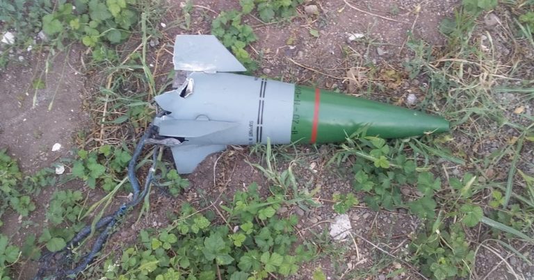 В Газахе обнаружена часть ракеты 9M33