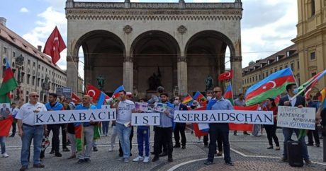 Массовая акция в поддержку азербайджанского народа и армии прошла в Мюнхене