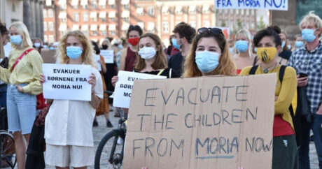 В Копенгагене прошла акция в поддержку беженцев из греческого лагеря «Мория»
