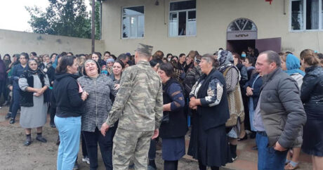 Народ прощается со своим героем, шехидом Азербайджанской армии