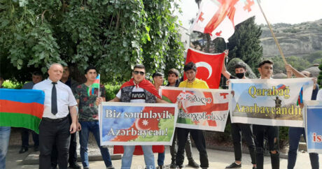 В Тбилиси прошла акция в поддержку Азербайджана — ФОТО