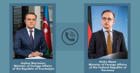 Главы МИД Азербайджана и Германии переговорили по телефону