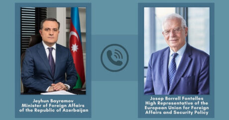 Джейхун Байрамов проинформировал представителя ЕС о ракетных атаках Армении