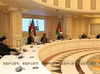 Религиозные деятели поздравили президента Ильхама Алиева