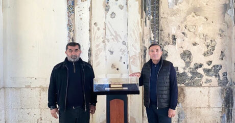 Мансум Ибрагимов исполнил азан в мечети Агдама