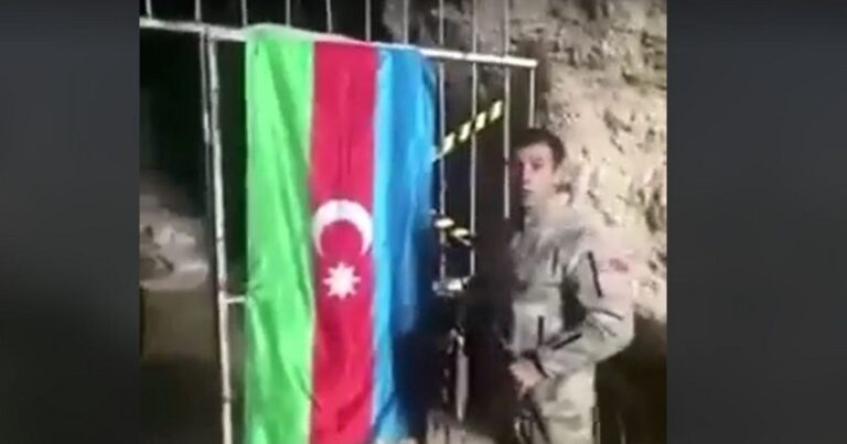 Азербайджанские солдаты показали Азыхскую пещеру — Видео