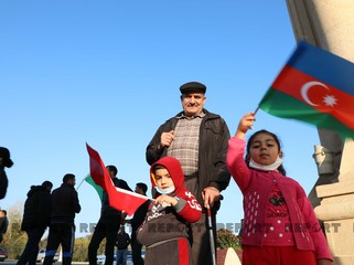 Жители Бардинского района отмечают победу Азербайджанской армии
