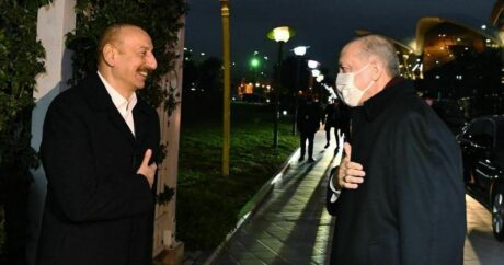 Президенты Азербайджана и Турции провели совместный ужин — Фото