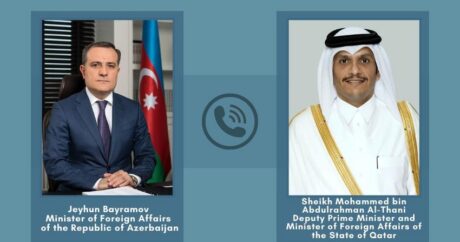 Байрамов провел телефонный разговор с министром иностранных дел Катара