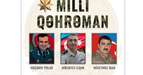 Трем Национальным героям Азербайджана назначены ежемесячные пенсии Президента
