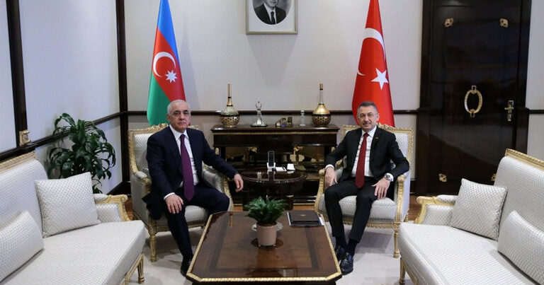 Премьер-министр Азербайджана встретился с вице-президентом Турции — ФОТО