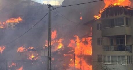 В Турции сгорели 50 домов