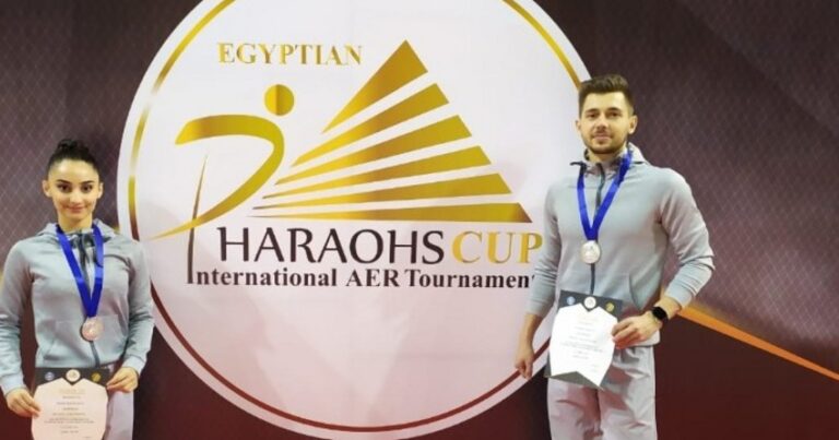 Азербайджанские гимнасты завоевали серебряную медаль в Египте