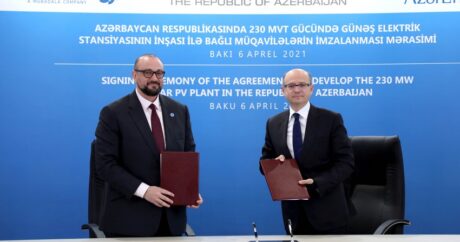 Азербайджан подписал контракты по реализации проекта строительства солнечной электростанции