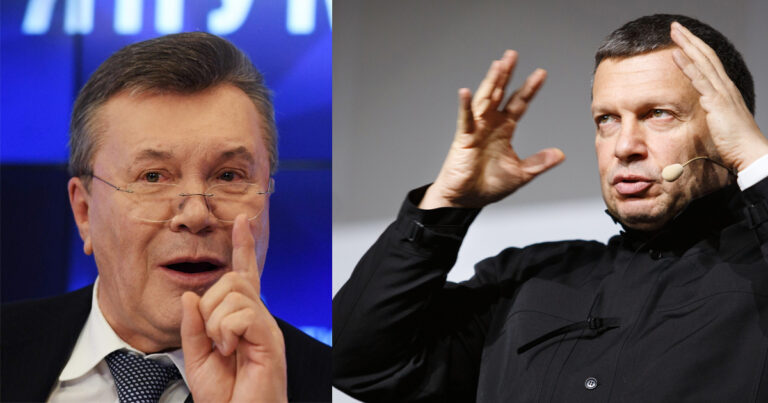 Янукович плюнул в лицо Владимиру Соловьеву