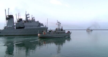 Экипажи кораблей ВМС Азербайджана выполнили боевые стрельбы