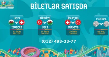 Билеты на матчи ЕВРО-2020 в Баку уже в продаже