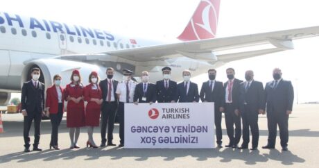 Turkish Airlines возобновила полеты по маршруту Стамбул — Гянджа — Нахчыван