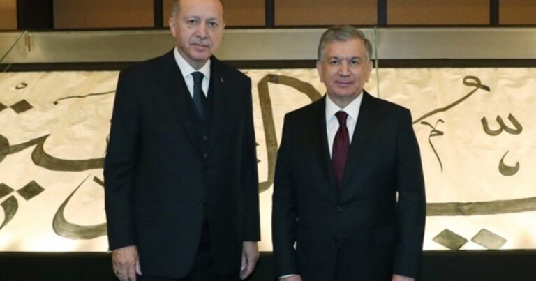Главы Турции и Узбекистана обсудили двусторонние отношения