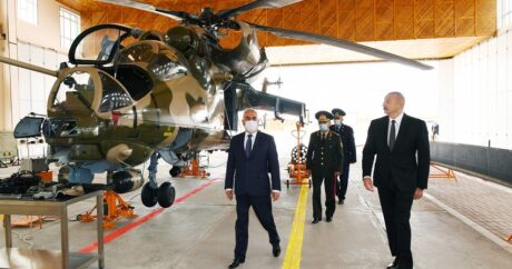 Ильхам Алиев принял участие в открытии военного аэродрома Отдельной общевойсковой армии
