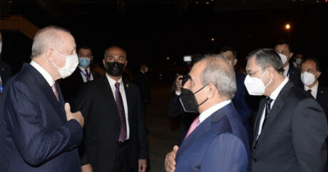 Реджеп Тайип Эрдоган прибыл с официальным визитом в Азербайджан