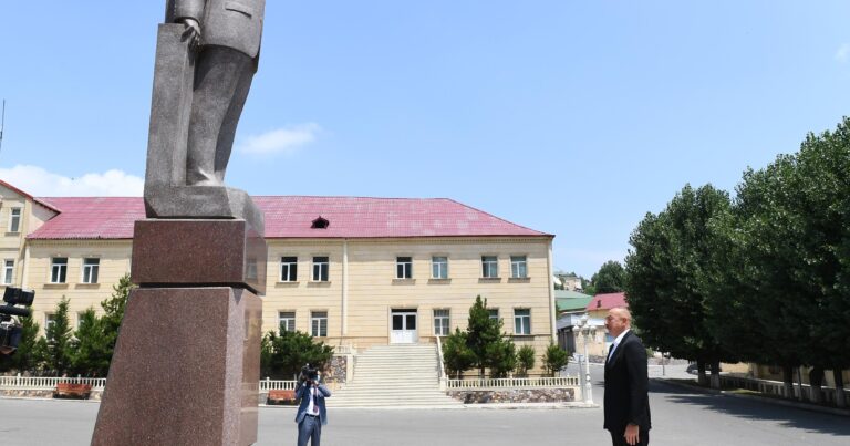 Президент Ильхам Алиев совершил поездку в Дашкесан